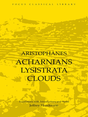 cover image of Acharnians, Lysistrata, Clouds